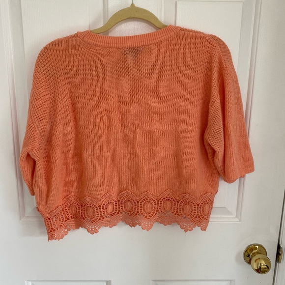 Topshop Orange Knit Sweater - Picture 3 of 5